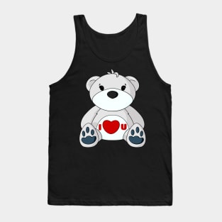 I Love You Teddy Bear Tank Top